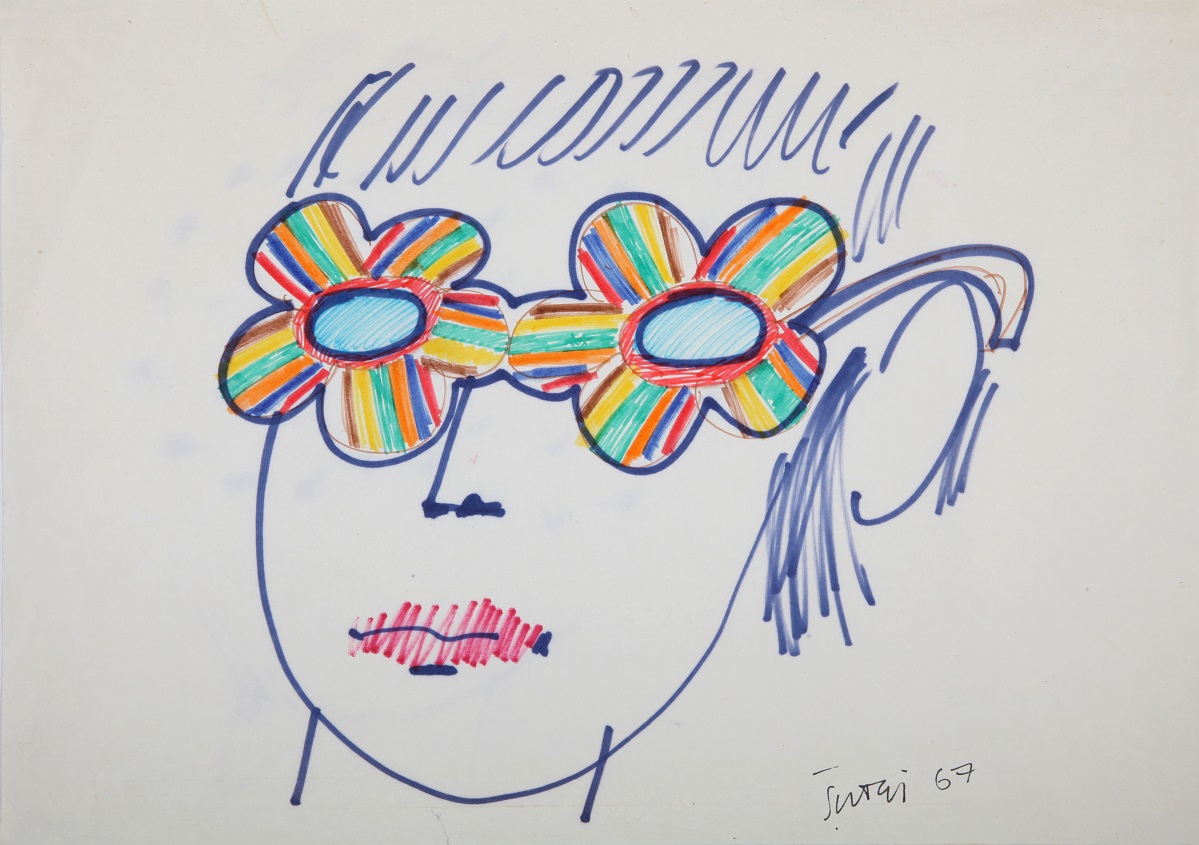 Miroslav Šutej, iz ciklusa crteža Antimoda,1967.